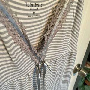 Relativity maternity sleepwear. Would fit for non-maternity as well. Beautiful.